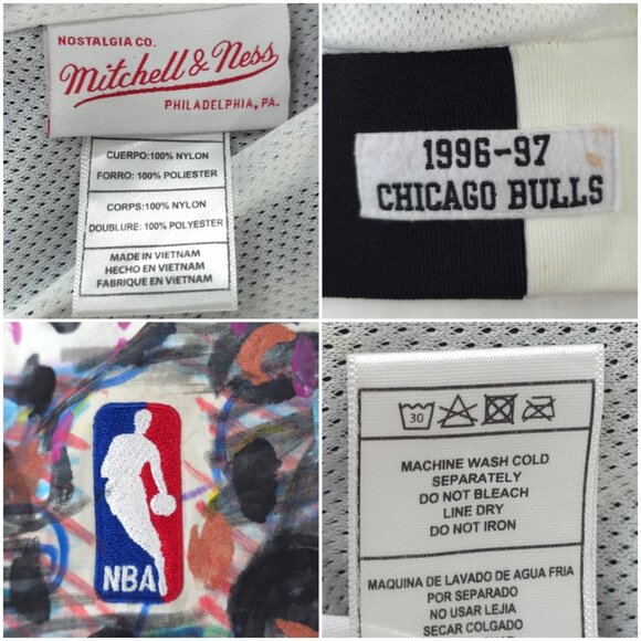 MITCHELL NESS HARDWOOD CLASSICS CHICAGO BULLS 1998-99 WARM-UP JACKET LARGE AS-IS - Picture 16 of 16
